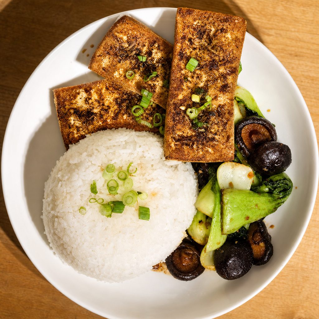 Pan Seared Tofu.