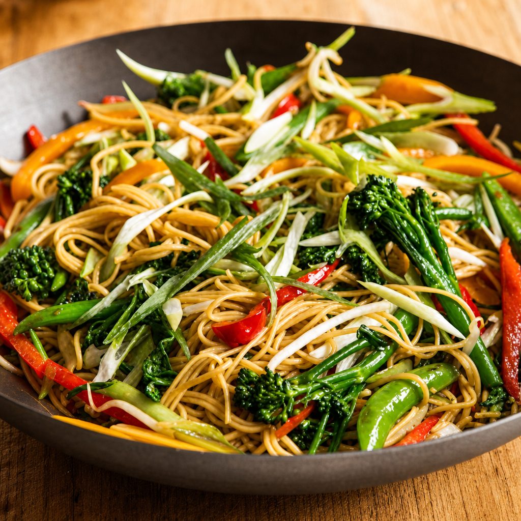 Fried Burmese Noodle (ခေါက်ဆွဲကြော်).